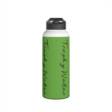 Load image into Gallery viewer, I Jump Instead Stainless Steel Water Bottle - Earthy Green w/ Black Logo
