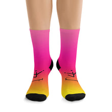 Load image into Gallery viewer, I Jump Instead Dress Socks - Pink Gradient
