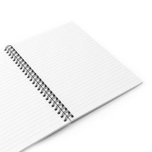 I Jump Instead Spiral Notebook - White w/ Black Logo